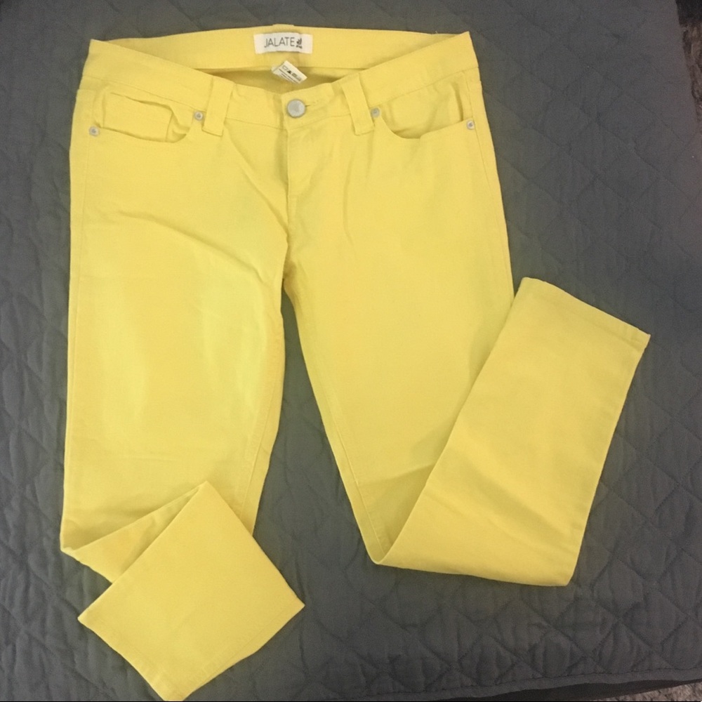 EUC jalate Jeans yellow skinny jeans